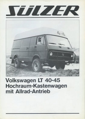 VW / Sulzer LT brochure 1970s