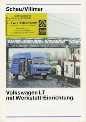 VW LT Werkstattwagen brochure 6.1978