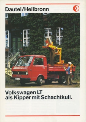 VW LT Kipper mit Schachtkuli brochure 8.1978