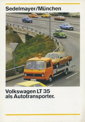 VW LT 35 Autotransporter brochure 1980s