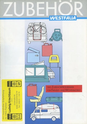 VW LT Westfalia Zubehör Prospekt 3.1989