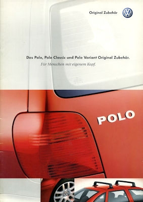 VW Polo 3 equipment brochure 6.2000