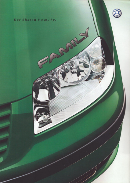 VW Sharan Family Prospekt 4.2001