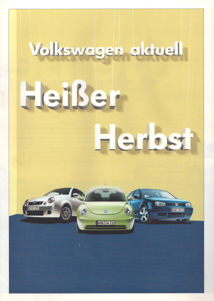 VW Sondermodelle Prospekt 9.2002
