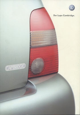 VW Lupo Cambridge Prospekt 5.2002 für 2003