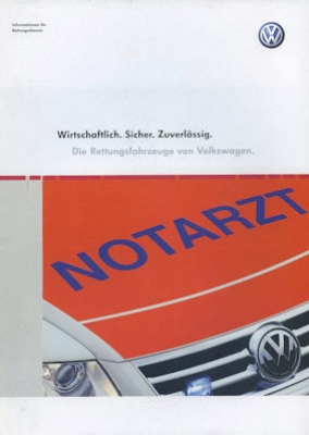 VW Rettungswagen Prospekt 3.2005