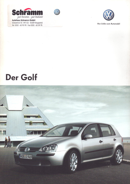 VW Golf 5 Prospekt 12.2004