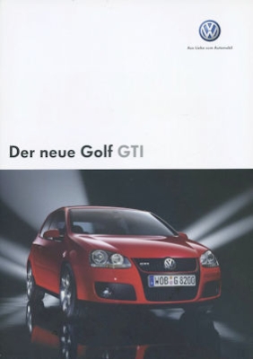 VW Golf 5 GTI Prospekt 9.2004
