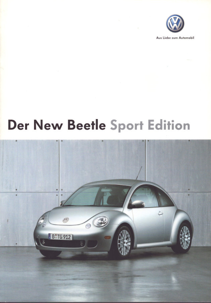 VW New Beetle Sport Edition Prospekt 11.2004