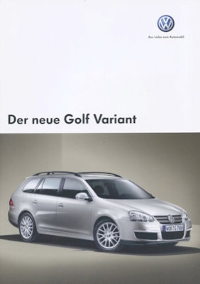 VW Golf 5 Variant Prospekt 2.2007