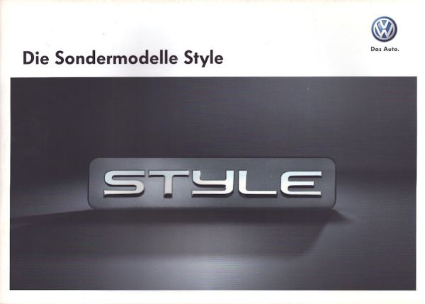 VW Style Sondermodelle Prospekt 5.2011