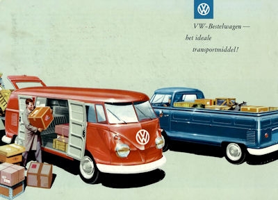 VW T 1 Transporter Prospekt ca. 1960 nl