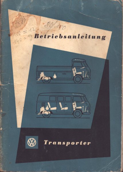 VW T 1 Bedienungsanleitung 1.1961