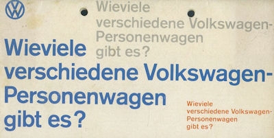 VW Programm 8.1965
