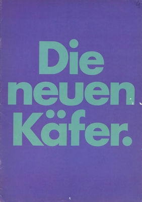 VW Käfer Prospekt 7.1968