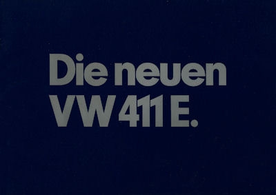 VW 411 E brochure 8.1969