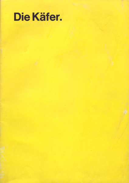 VW Käfer Prospekt 8.1970