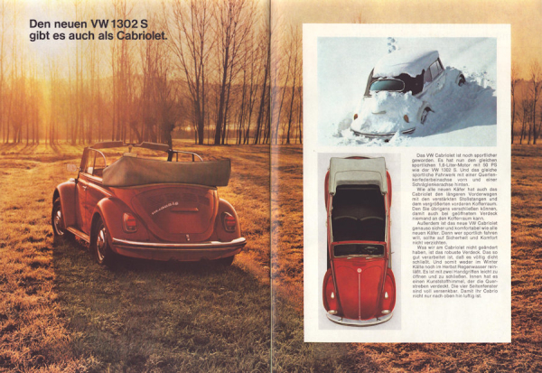 VW Käfer Prospekt 8.1970