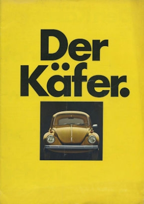 VW Käfer Prospekt 1.1972