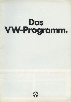 VW Programm 8.1973