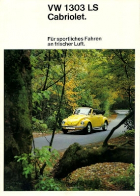 VW Käfer 1303 LS Cabriolet Prospekt 7.1973