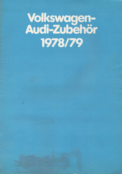VW Audi Zubehör Prospekt 1978/79