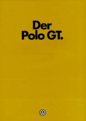 VW Polo 1 GT Prospekt 8.1980