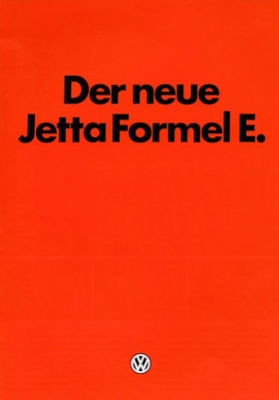 VW Jetta Formel E Prospekt 11.1980