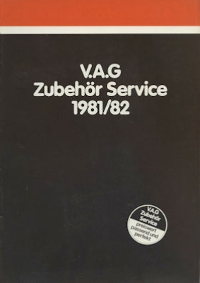 VW und Audi Zubehör Programm 1981 / 82