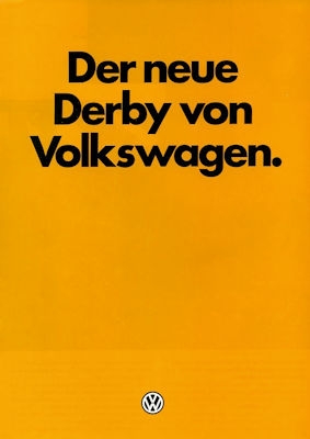 VW Derby 2 Prospekt 9.1981