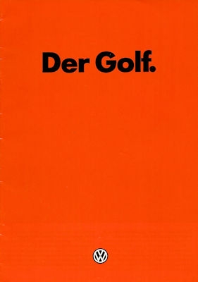 VW Golf 1 Prospekt 8.1981