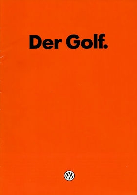 VW Golf 1 Prospekt 1.1982