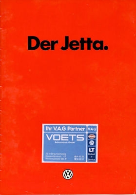 VW Jetta Prospekt 8.1982