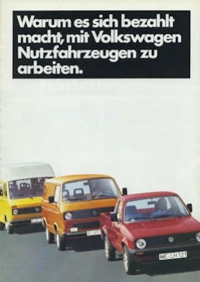 VW Nutzfahrzeuge Programm 3.1984