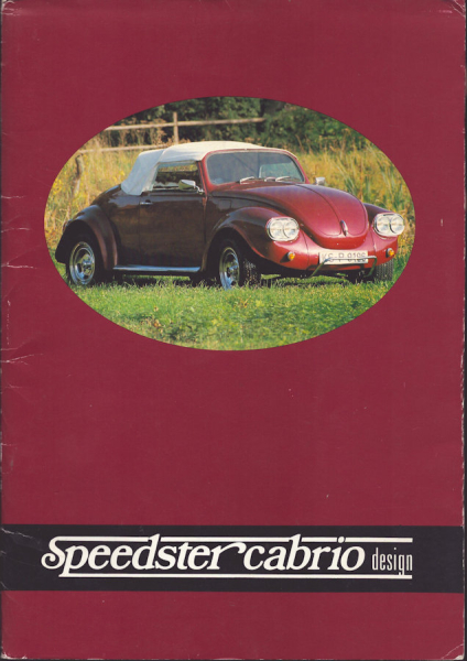 VW Käfer Speedster Cabrio Mappe 1985