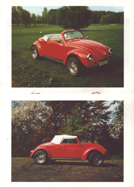 VW Käfer Speedster Cabrio Mappe 1985