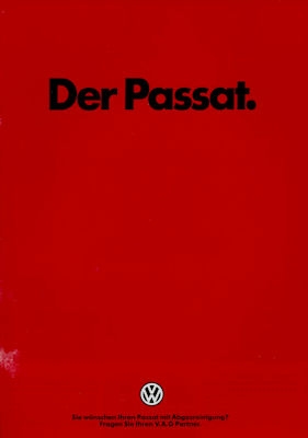 VW Passat B 2 Prospekt 7.1985