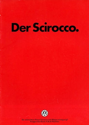 VW Scirocco 2 Prospekt 8.1985