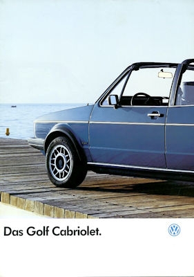 VW Golf 1 Cabriolet Prospekt 1.1987