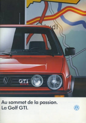 VW Golf 2 GTI Prospekt 8.1988 f