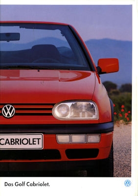 VW Golf 3 Cabriolet Prospekt 1.1995