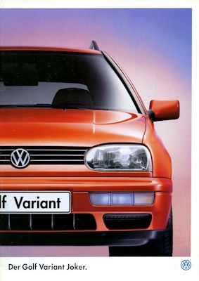VW Golf 3 Variant Joker Prospekt 5.1998