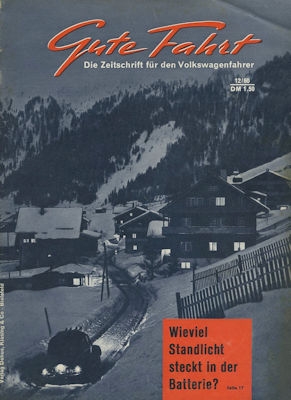 VW Gute Fahrt 1960 Heft 12