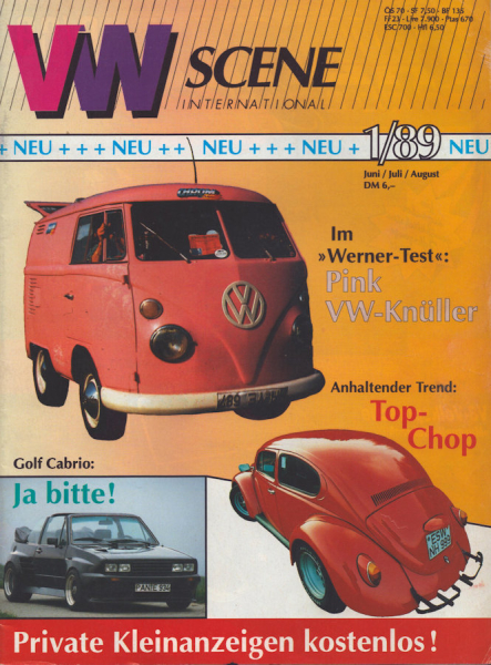 VW Scene Heft 1.1989