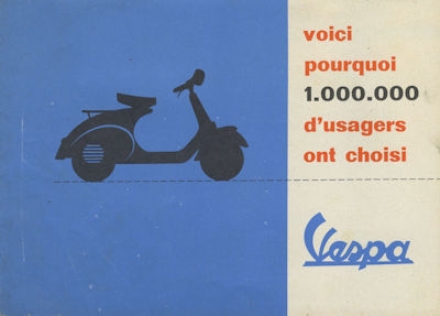 Vespa Programm 1950er Jahre