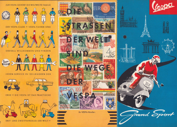 Vespa 150 Grand Sport Prospekt ca. 1968