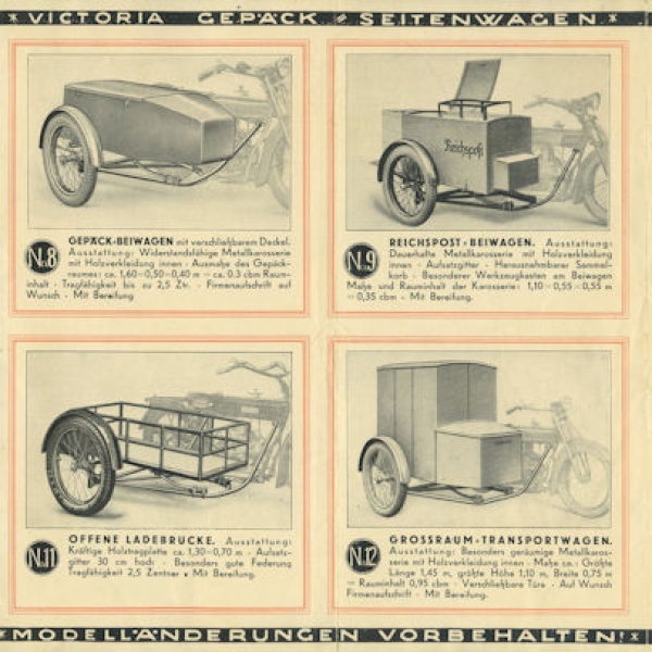 Victoria Seitenwagen-Programm 11.1927