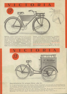 Victoria Geschäftsrad Prospekt 7.1930