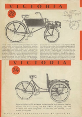 Victoria Geschäftsrad Prospekt 7.1930