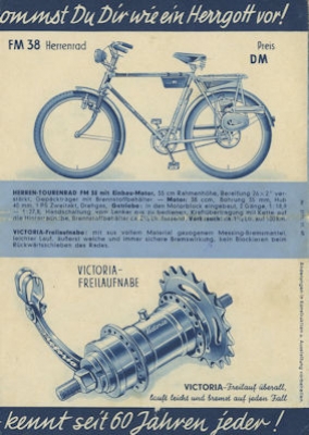 Victoria Fahrrad Programm 11.1949